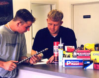 Eric with customer